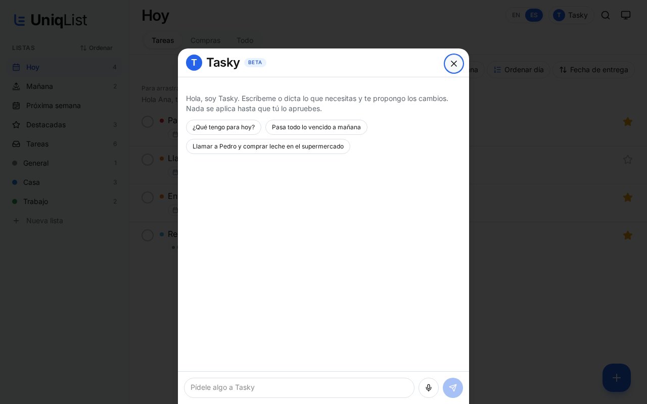 Pregúntale a Tasky